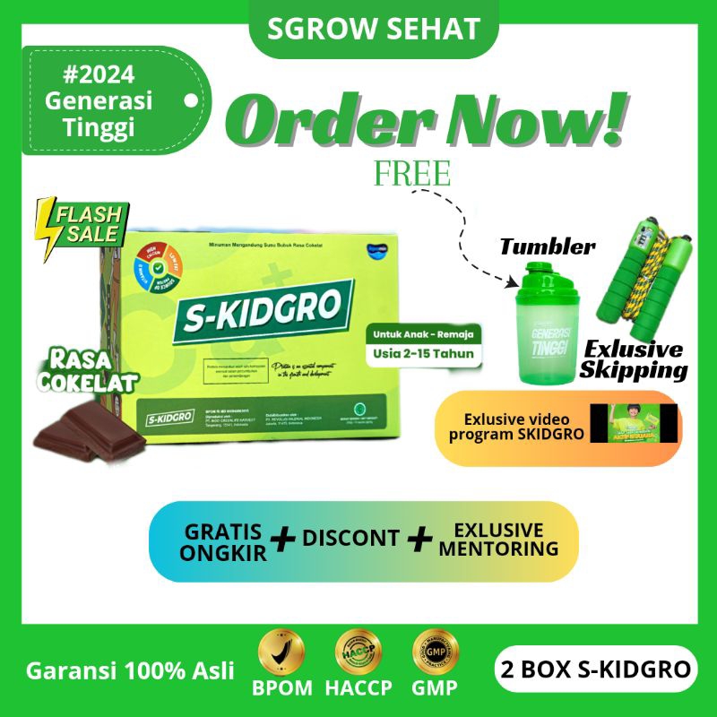 

SKIDGRO - SUSU PENINGGI BADAN ANAK DHA ( 2 BOX )
