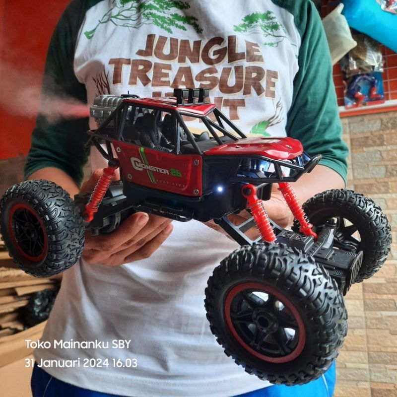 Mobil Remote Control RC Off Road Bigfoot spray Bisa Keluar Asap