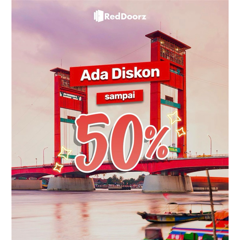 Voucher Diskon RedDoorz up to 50% diseluruh RedDoorz Indonesia