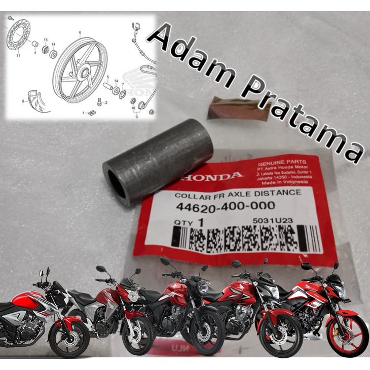 Bos Dalam Tromol Velg Depan CB150R Megapro Verza Tiger Karisma New CB150-Verza  44620-400-000 Bos Tr