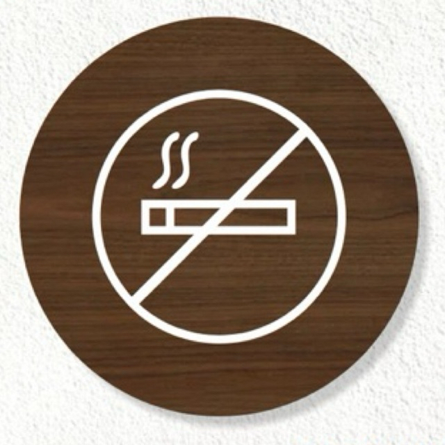 

sign akrilik no smoking