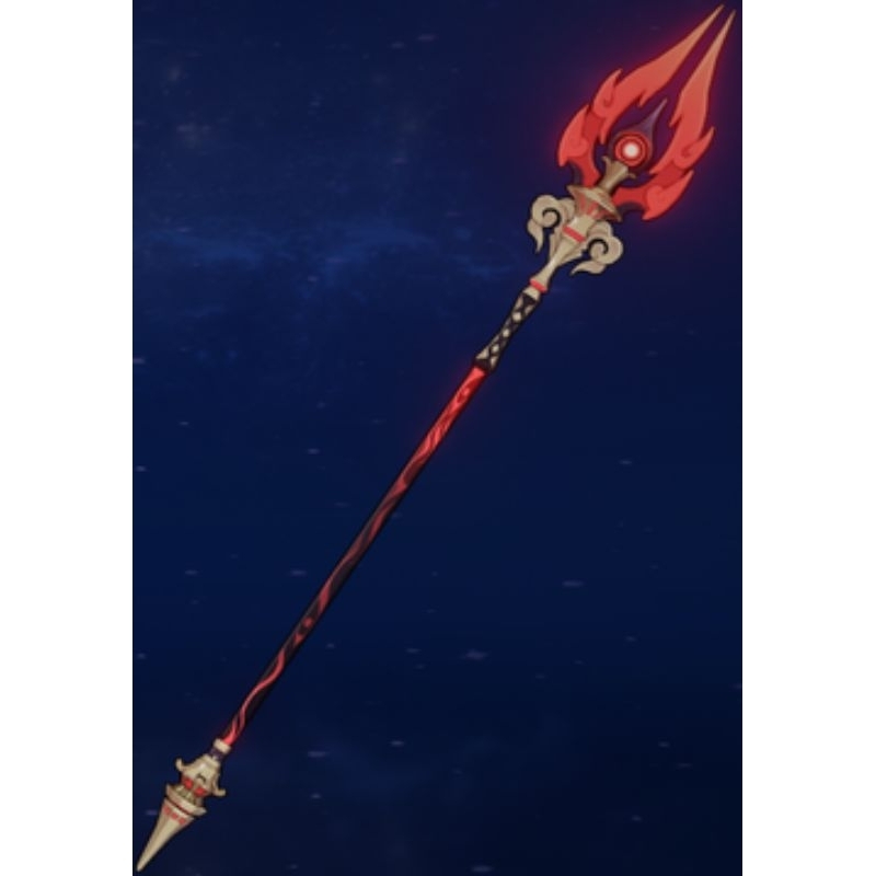 Staff of homa hu tao prop genshin impact