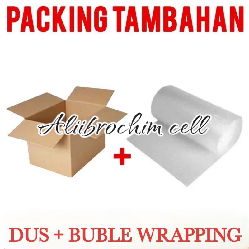 

Packing Tambahan DUS + Buble Wrapping Untuk Pengaman Paket Yang Anda Pesan