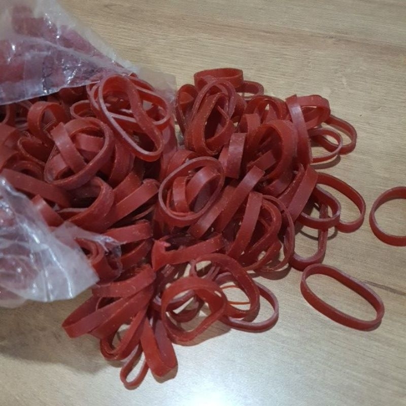 

karet gelang NR2LK potongan lebar isi 1000 gram