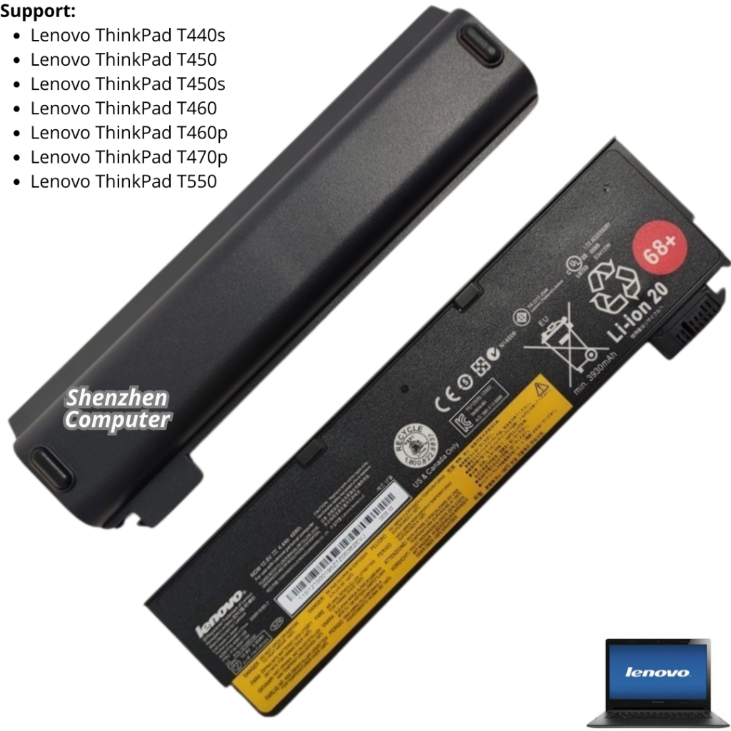 Baterai Charger Lenovo ThinkPad T440s T450 T450s T460 T460p T470p T550 battery new