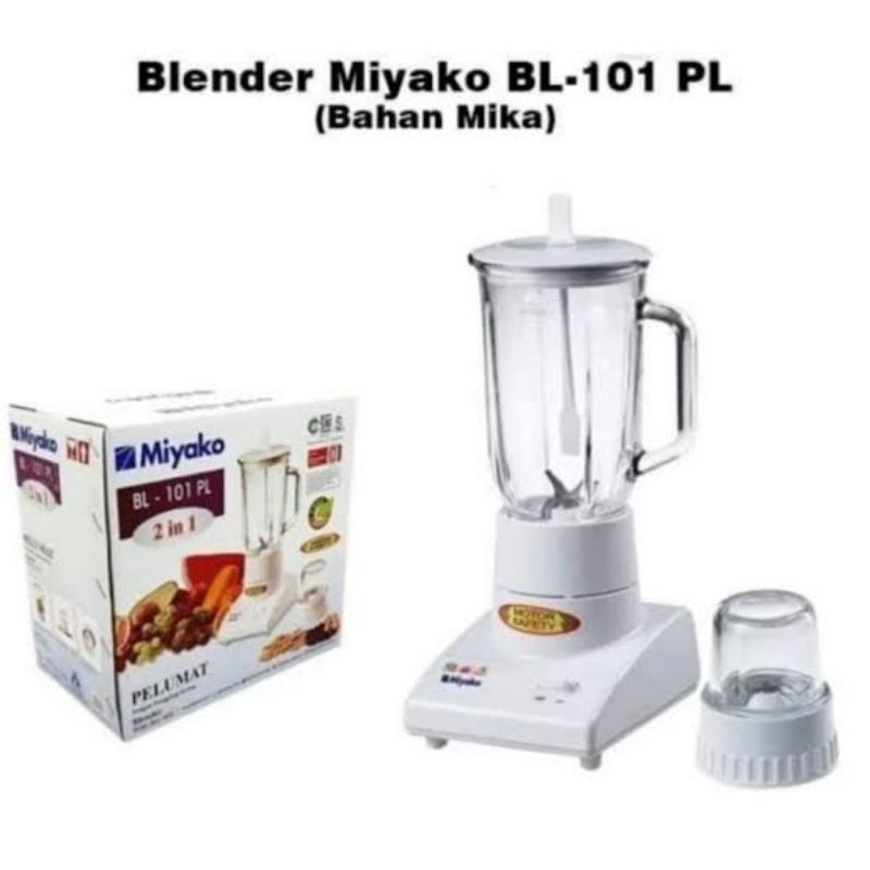 Blender Miyako BL 101 PL 2in1 - Blender Bahan Plastik - Blender Miyako 2in1 - Juicer Miyako