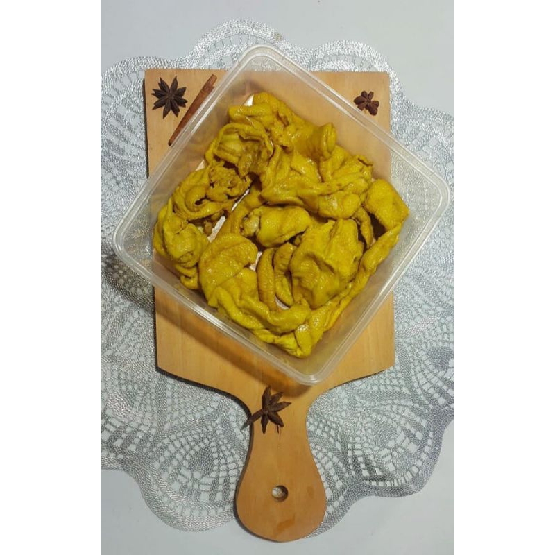 

KULIT DADA AYAM BUMBU KUNING