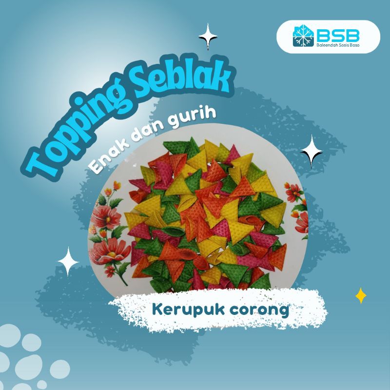 

[BSB] Kerupuk Corong | 220 gram | topping enak renyah