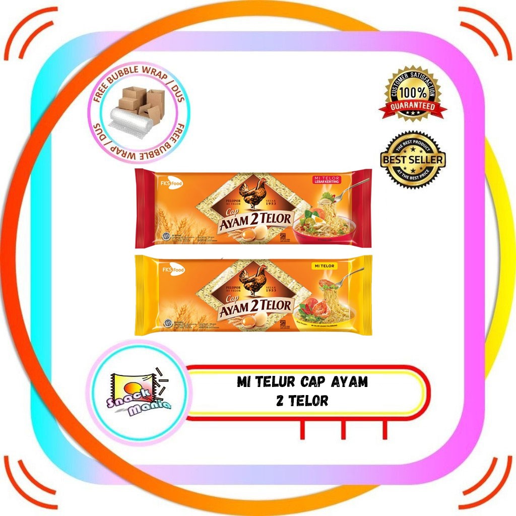 

Mi Telur Cap Ayam 2 Telor Lebar Keriting ~ 200 gr
