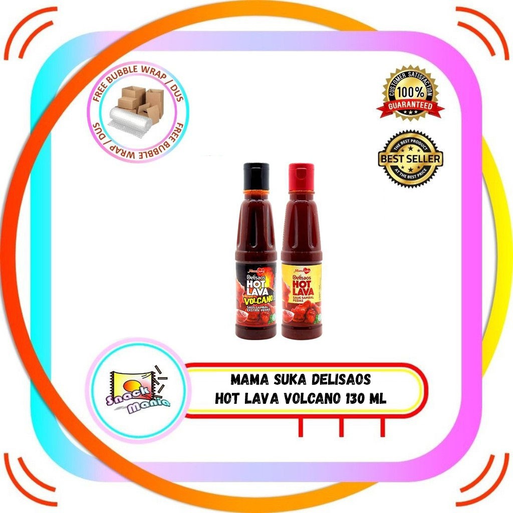 

MamaSuka Delisaos HOT LAVA & Volcano ~ 130 ml Saus Sambal