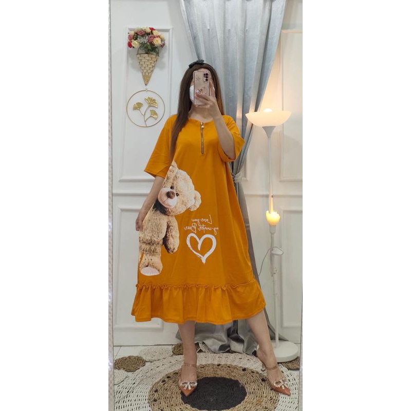 dress voxy resleting aktif dress busui