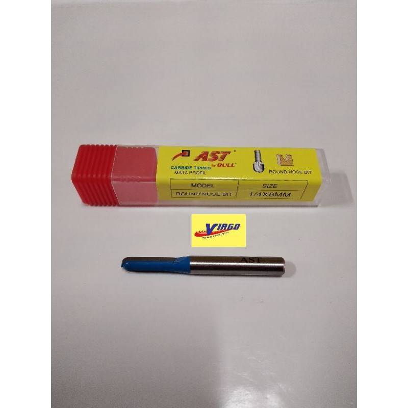 AST ROUND NOSE BIT MATA PROFIL MATA PROFILE ROUTER AS 1/4
