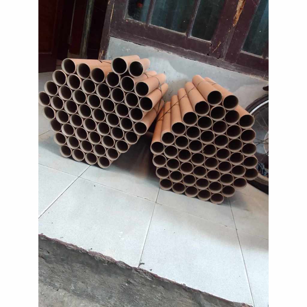 

selongsong 3.00 diameter ±3-3.5cm panjang 50cm-60cm paper tube papercone cones cones selongsong kertas