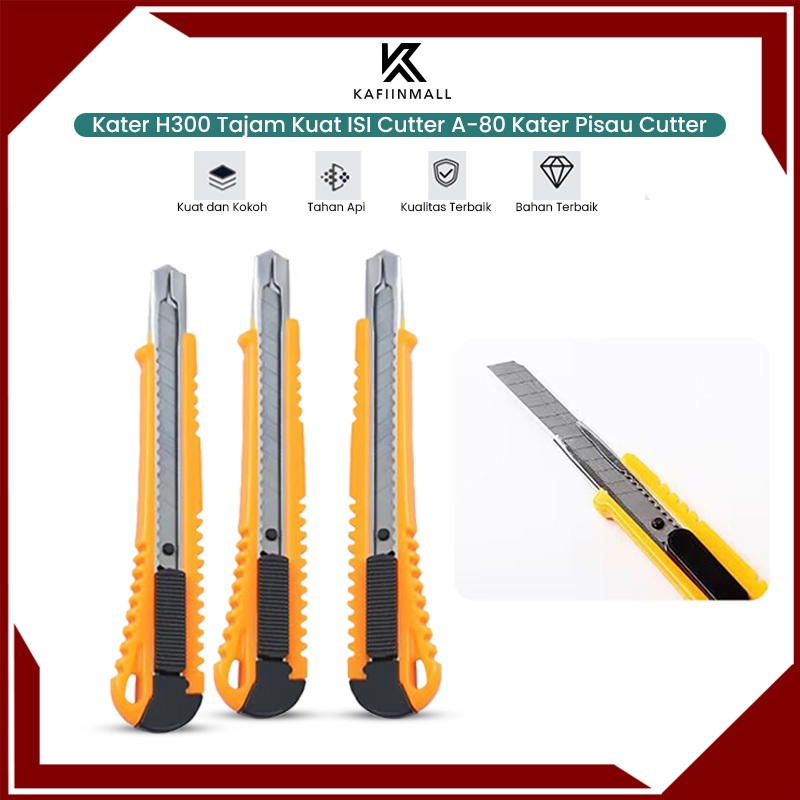 

kater 140MMx28MM kater H300 Tajam Kuat ISI Cutter A-80 Kater Pisau Cutter