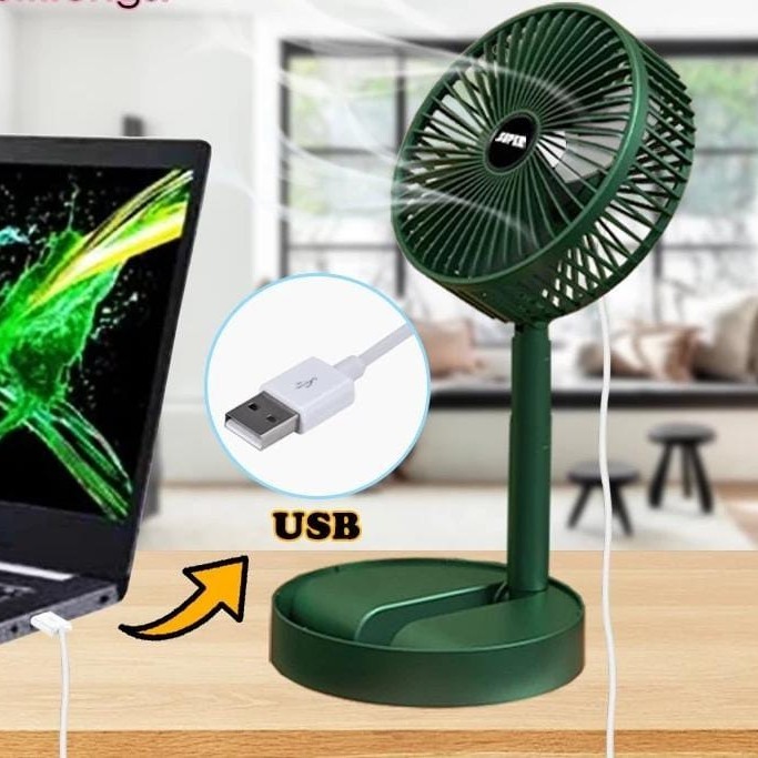 Kipas Lipat Teleskopik Colok Usb Kipas Lipat Colokan USB Kabel Telesko