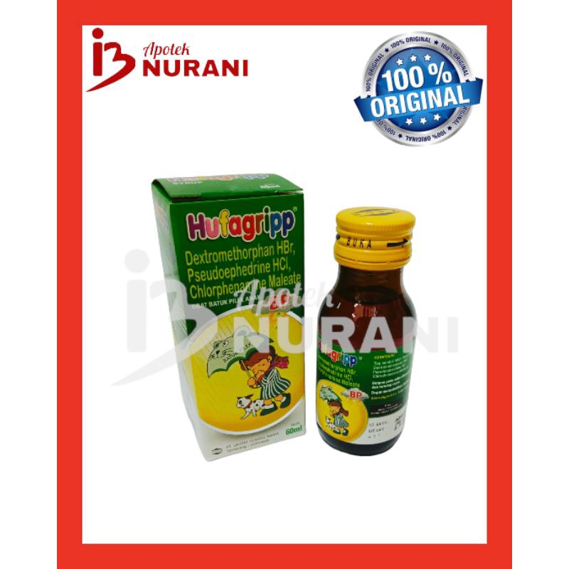 HUFAGRIP BP SIRUP OBAT UNTUK PILEK DAN BATUK TIDAK BERDAHAK