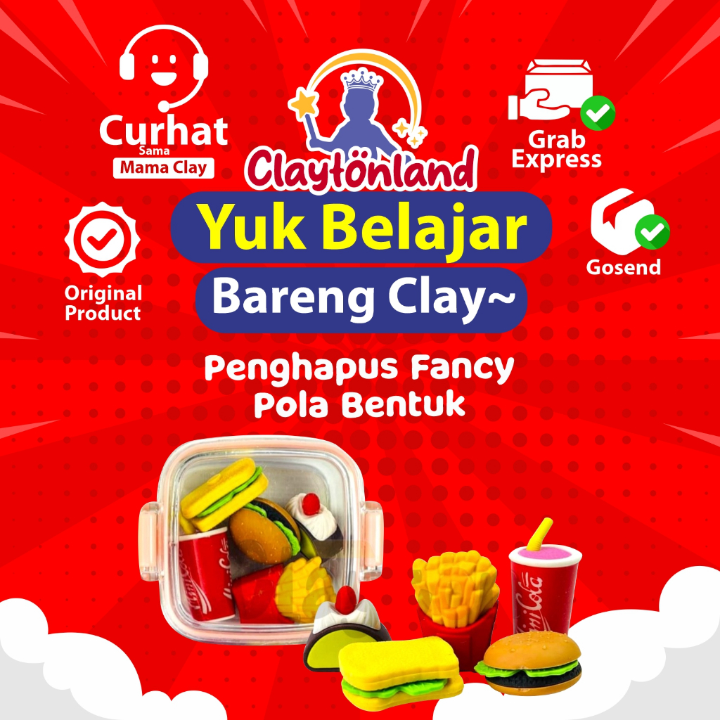 

PENGHAPUS SET LUCU ANAK / STIP ERASER SET UNIK / STIP HAPUS DALAM KOTAK SET LUCU