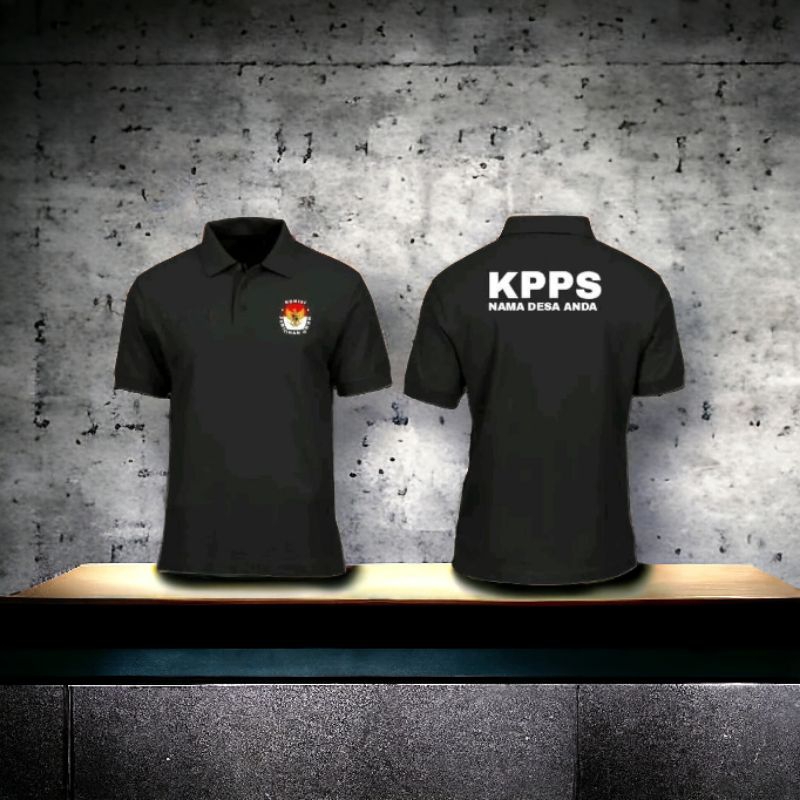 Kaos Polo KPU Custom nama desa Polo Shirt KPU custom nama desa