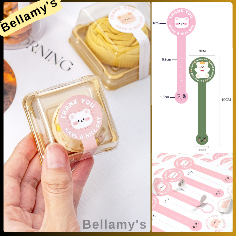 

COD ❤️ 100Pcs/1 Roll Stiker Label Thank You Have A Nice Day / Sticker Toples / Sticker Botol / Sticker Kardus Cup Cake / Sticker Murah-Bellamy's