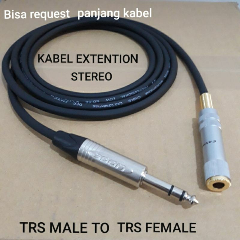 kabel extention 5 meter jack akai stereo male to akai stereo female