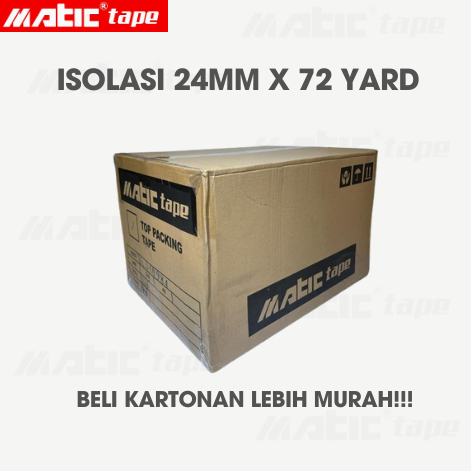 

ISOLASI 24MM X 72 YARD (ISI 144PCS)