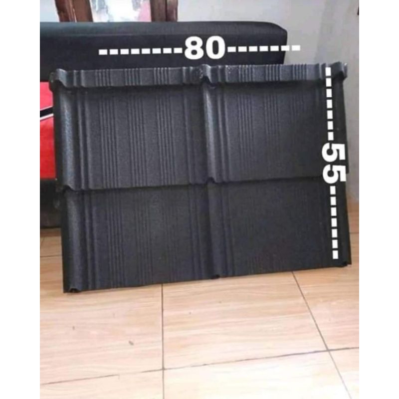 GENTENG METAL PASIR 2 x 2 HITAM