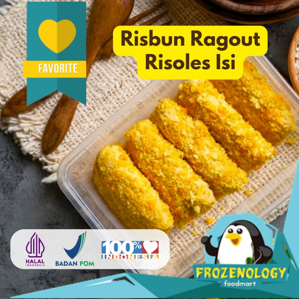 

Risbun Ragout - Risoles Isi 6 Pcs Camilan Frozen Food Siap Masak