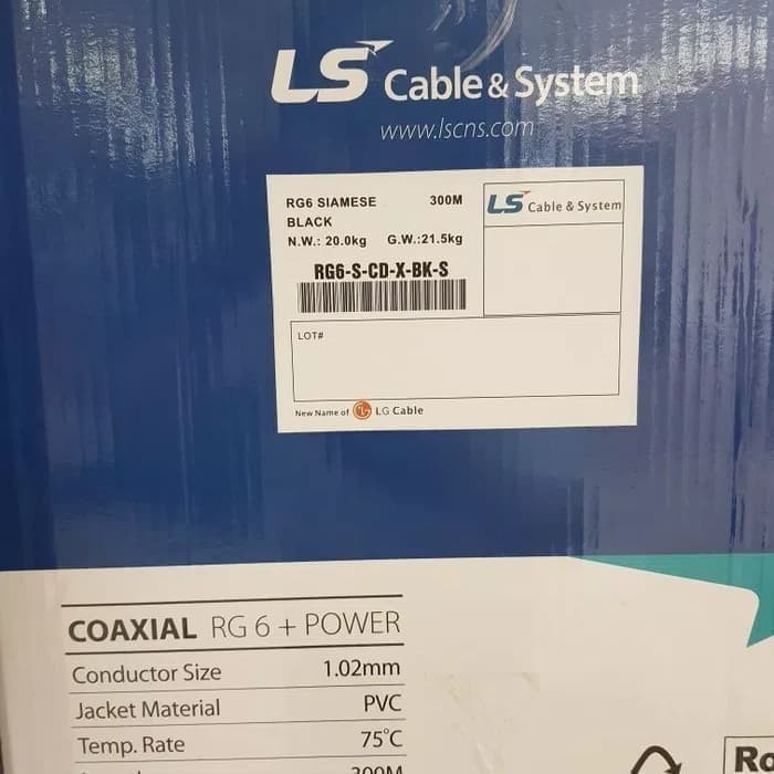 LS coaxial cable RG6 / RG 6 + Power / kabel cct