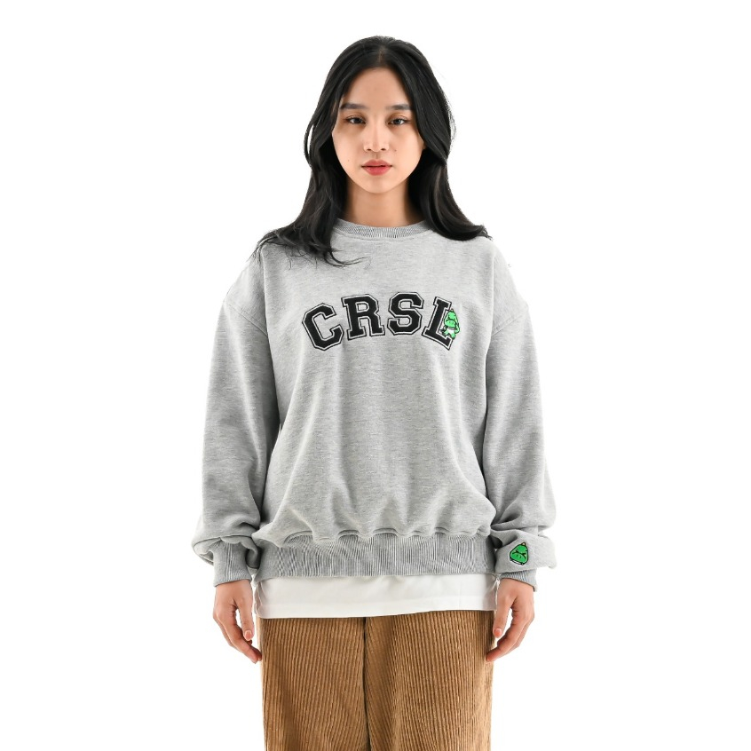 CRSL Odin Halmae Crewneck Misty Grey I Sweatshirt I Sweater I Bordir I Unisex
