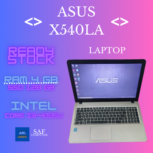 Laptop ASUS X540LA, ASUS X555BP, ASUS K43U - Laptop Serie Baru - Laptop Serie Lama - Laptop Bekas Murah - Laptop Berkualitas