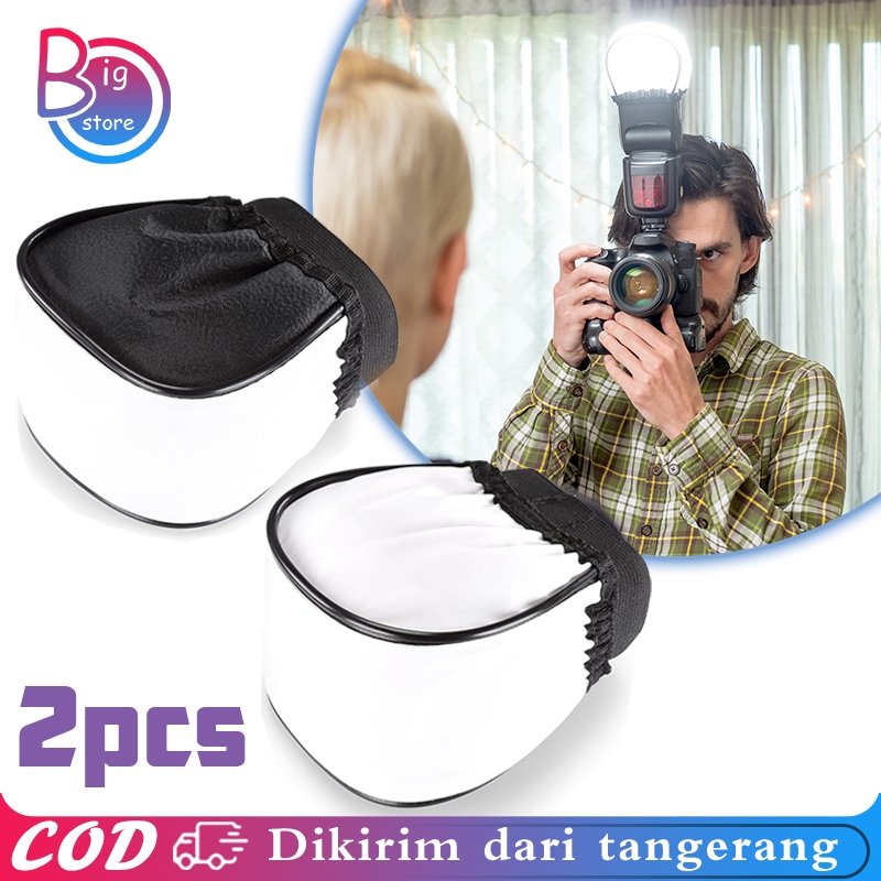 Isi 2pcs Diffuser Flash Godox Universal Soft Flash Diffuser Flash Softbox Flash Softbox Reflektor