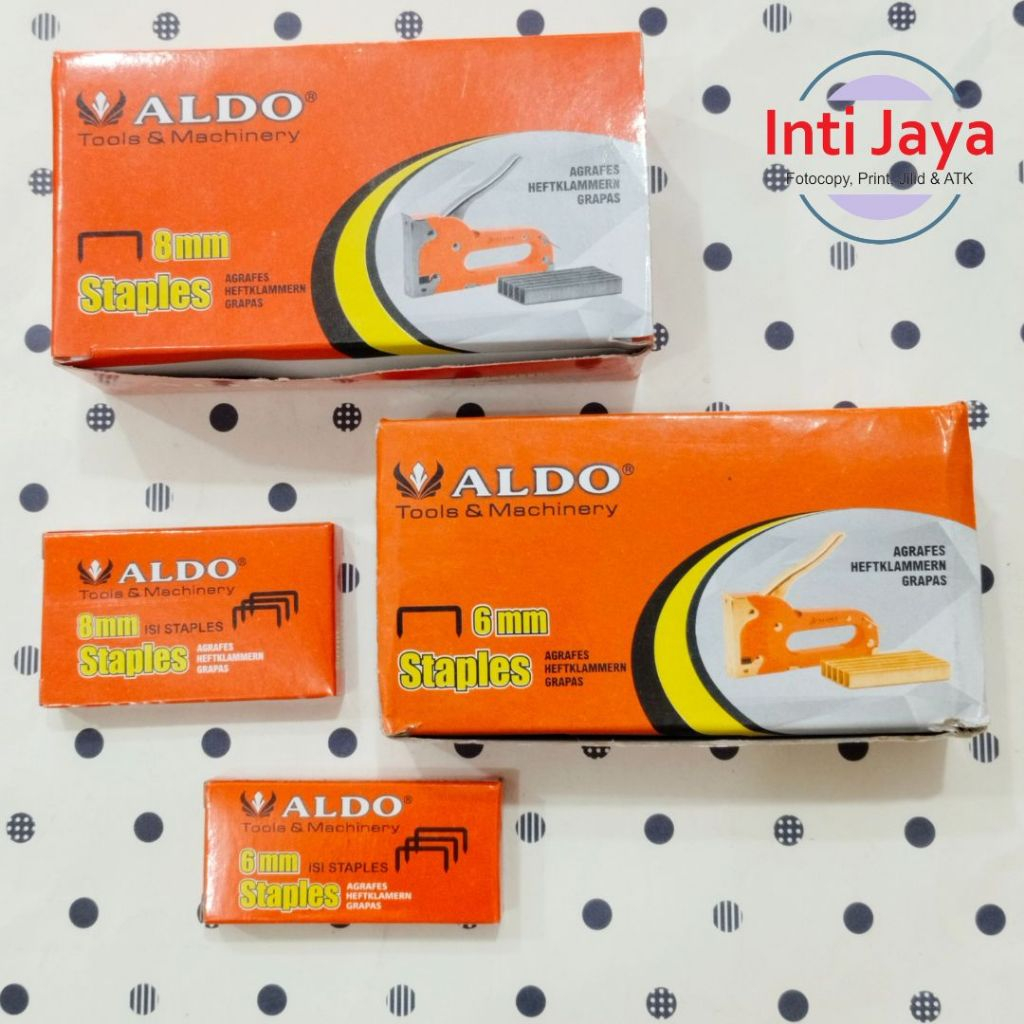 

Isi Staples Aldo 6 mm dan 8 mm/ Isi Staples Tembak
