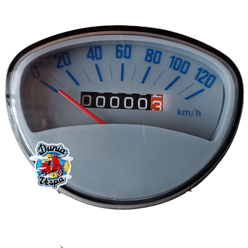 spedometer vespa super sprint  kerang abu import.spedometer  kerang import