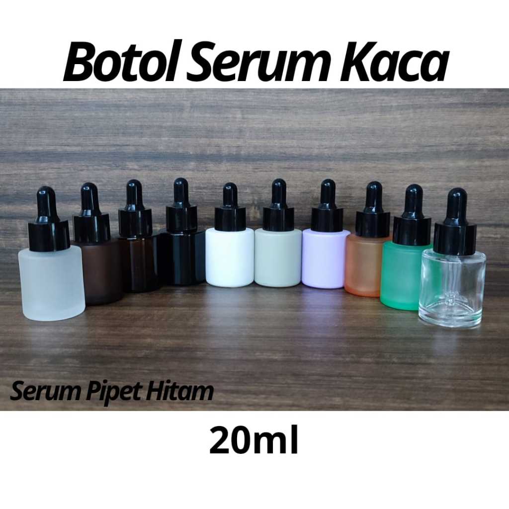 Botol Kaca 20ml Botol Serum Botol Skincare Botol Refill Botol Kosmetik Botol Neck20 Botol Kosong 20m