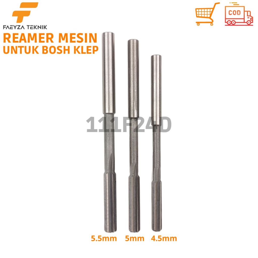 Reamer Mesin 4.5mm 5mm 5.5mm Reamer Bosh Klep Motor HSS Bukan Carbide