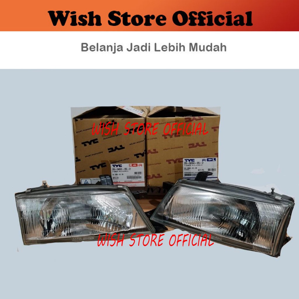 [PCS] HEAD LAMP LAMPU BESAR DEPAN HEADLAMP Baleno 1995 1996 1997 1998 1999 TYC