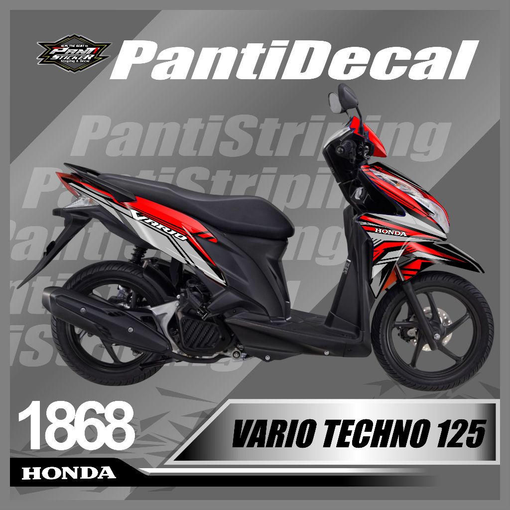 Stiker Decal Honda Vario Techno 125 Old/Lama Desain Racing Terbaru- sticker skotlet motor vario 125 