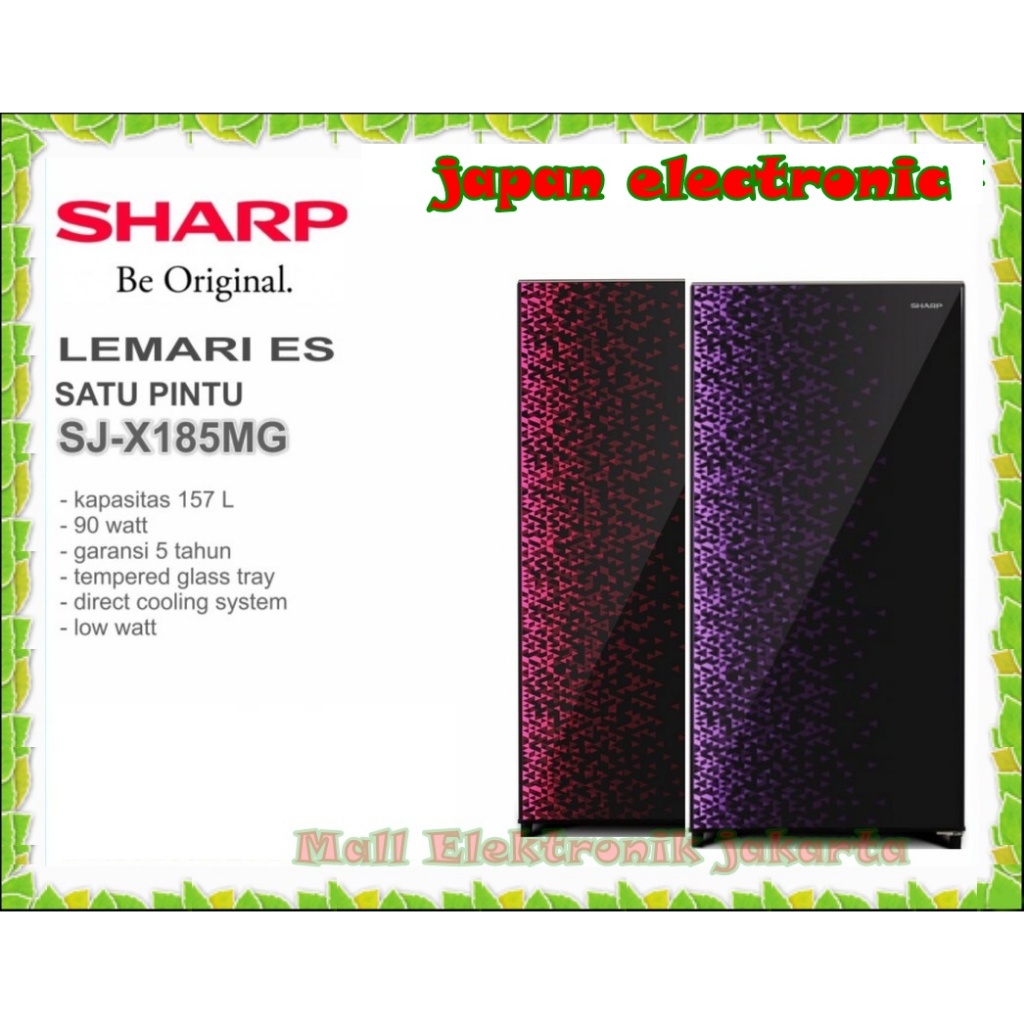 Kulkas Sharp 1 pintu SJ-X185M-SR/SG promo murah garansi resmi