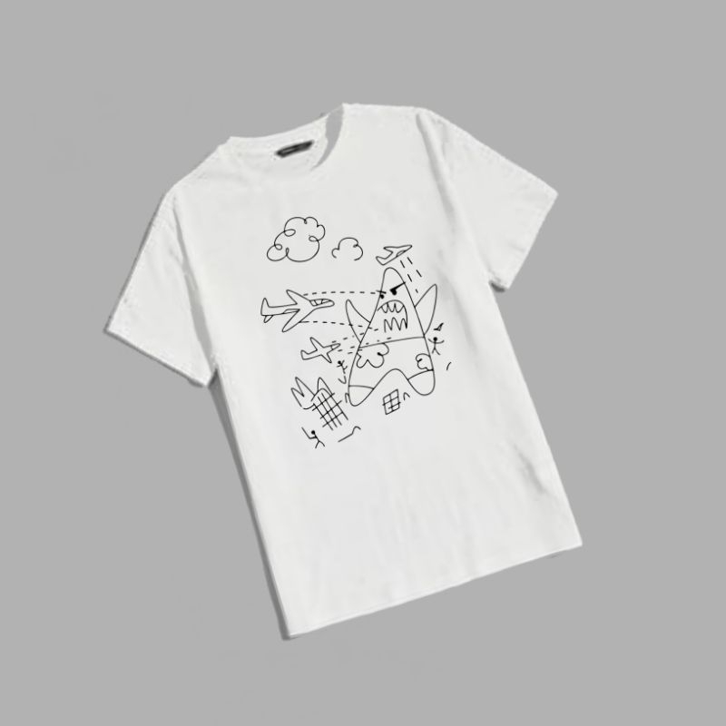 KAOS DISTRO spongebob putih Simple