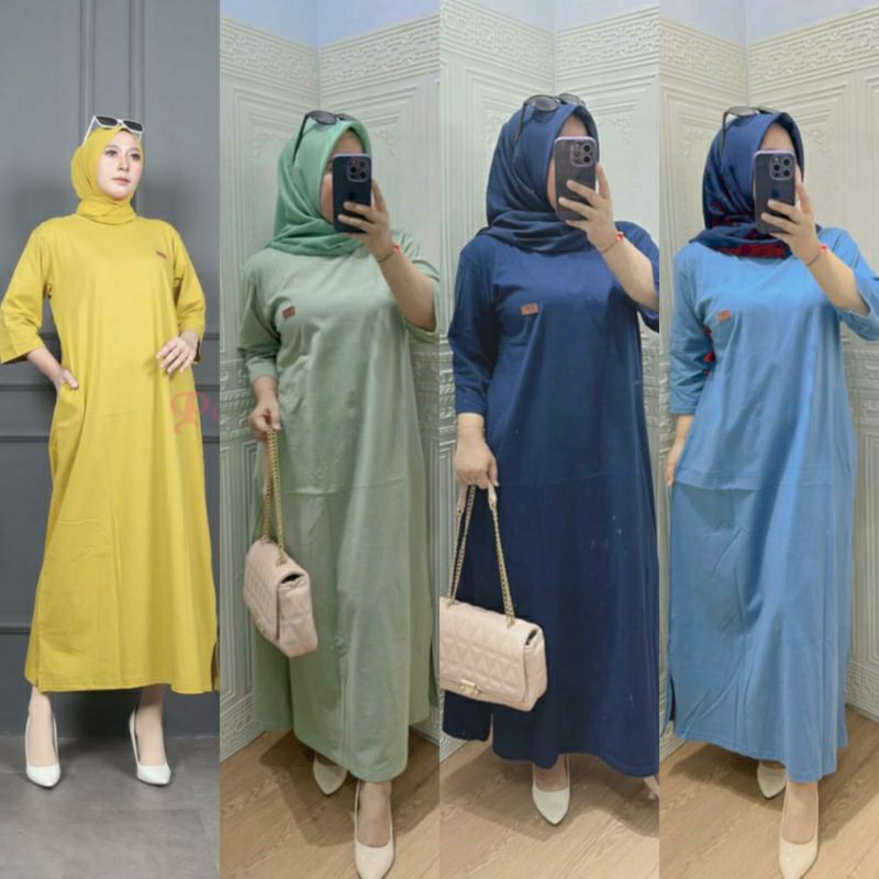 MIDI POJEE/MIDI KAOS COMBAD/MIDIDRESS POLOS/LONGDRESS KAOS POLOS/MIDI KAOS JUMBO/GAMIS KAOS