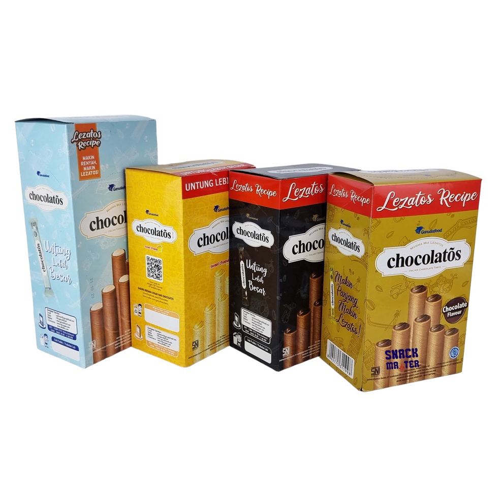 

KODE G16B Chocolatos Wafer Roll Long Netto 2 Pcs x 16 gr