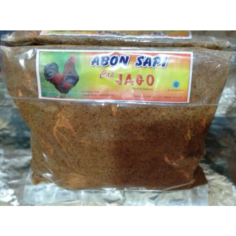 

KODE O65G abon sapi cap jago 1kg abon biasa abon murah 1kg