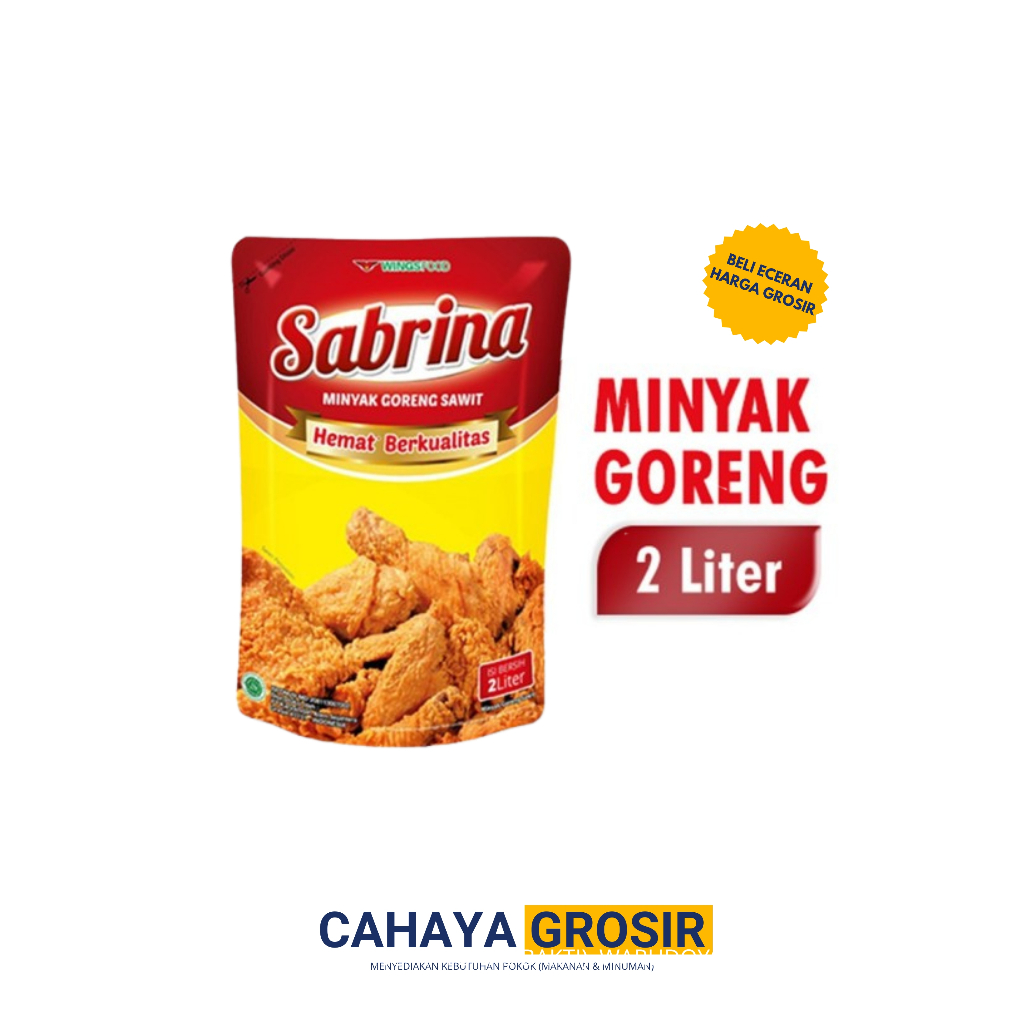 

Minyak Goreng Sabrina kemasan 2 Liter/2000ml