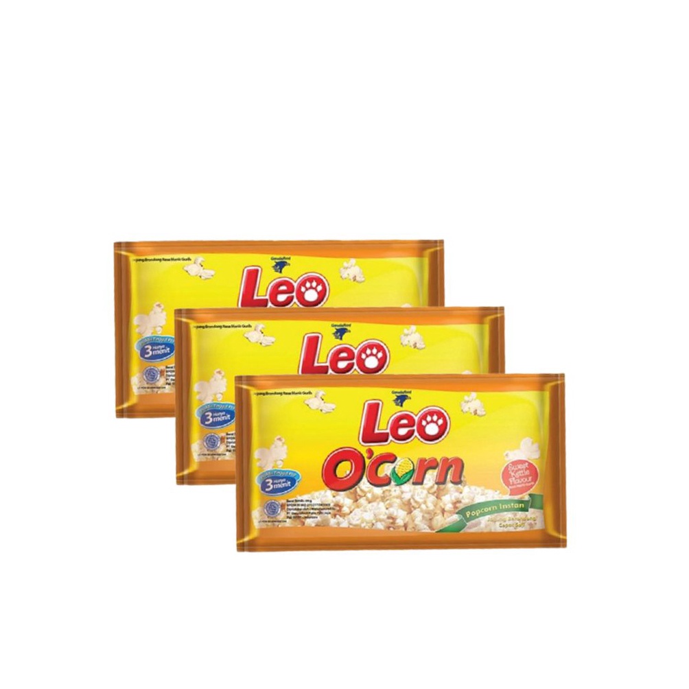 

KODE S82A Leo OCorn Popcorn Instant Rasa Sweet Kettle 3 x 8 gr