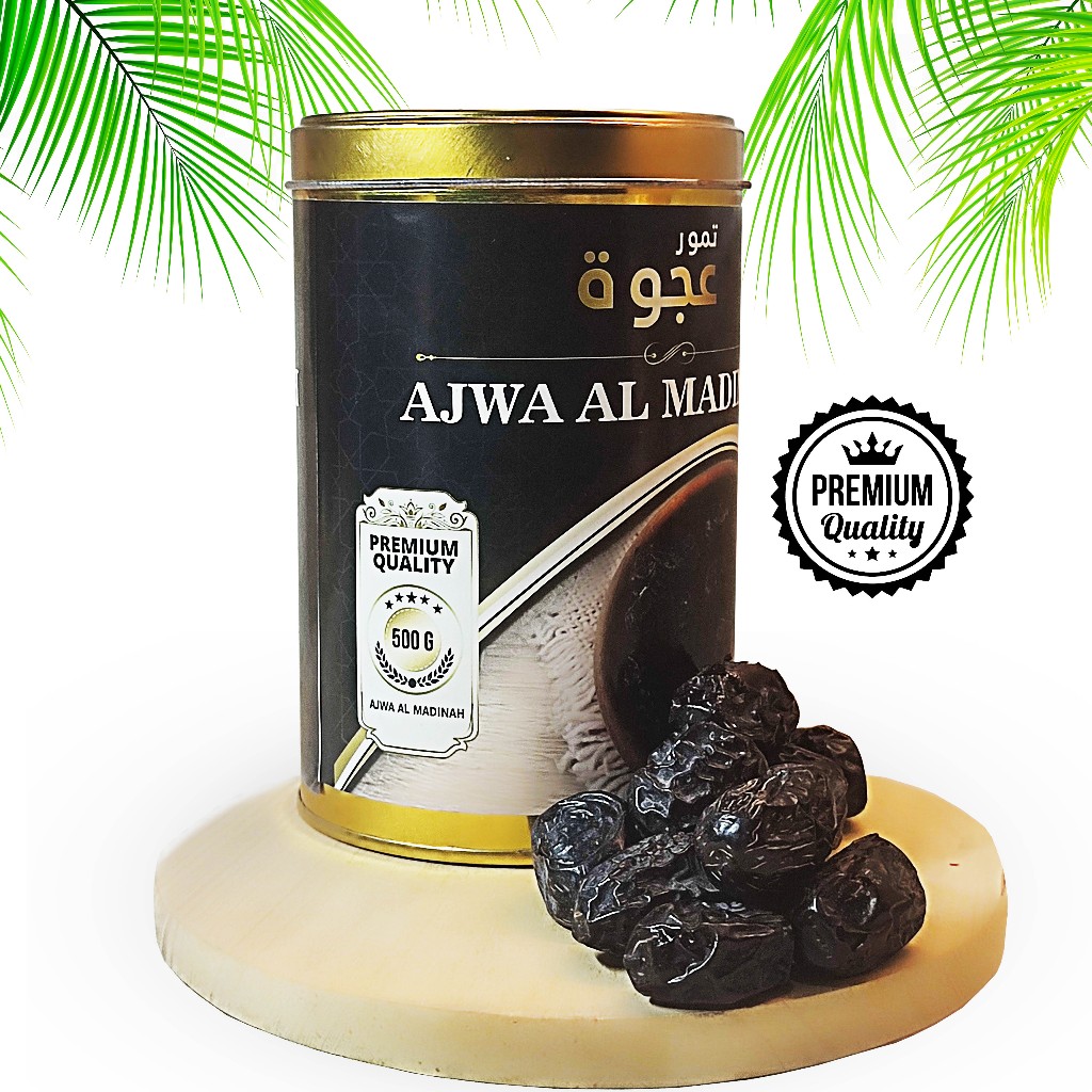 

Kurma Ajwa 500gr Original Premium / Kurma Nabi kemasan Kaleng