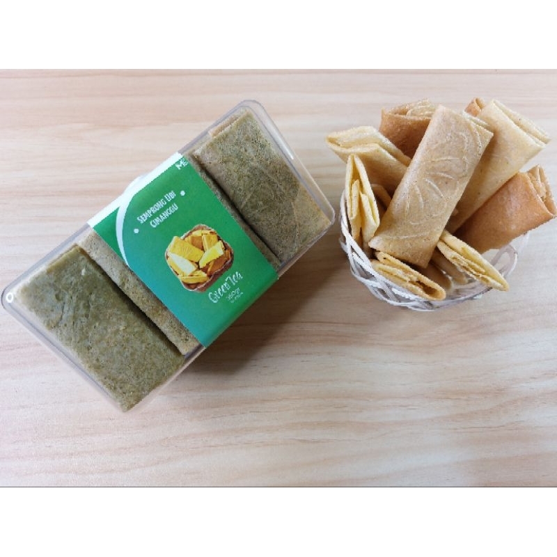 

Semprong Ubi isi rasa green tea