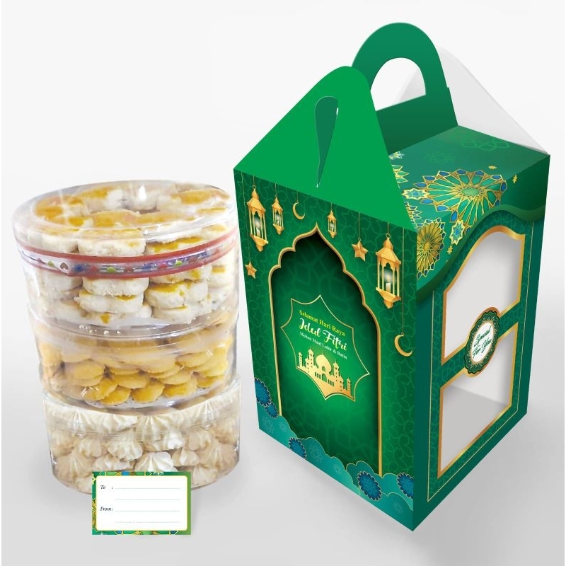 box untuk 3 toples 500gr