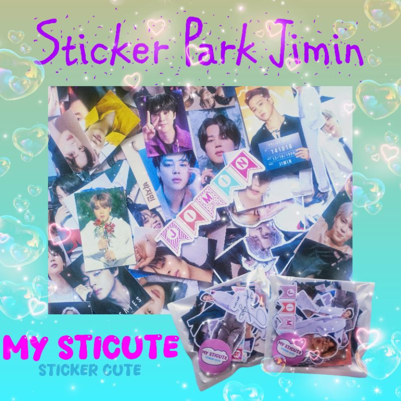

(Isi : 70 pcs)My StiCute Sticker Park Jimin Image Only Sticker Jimin