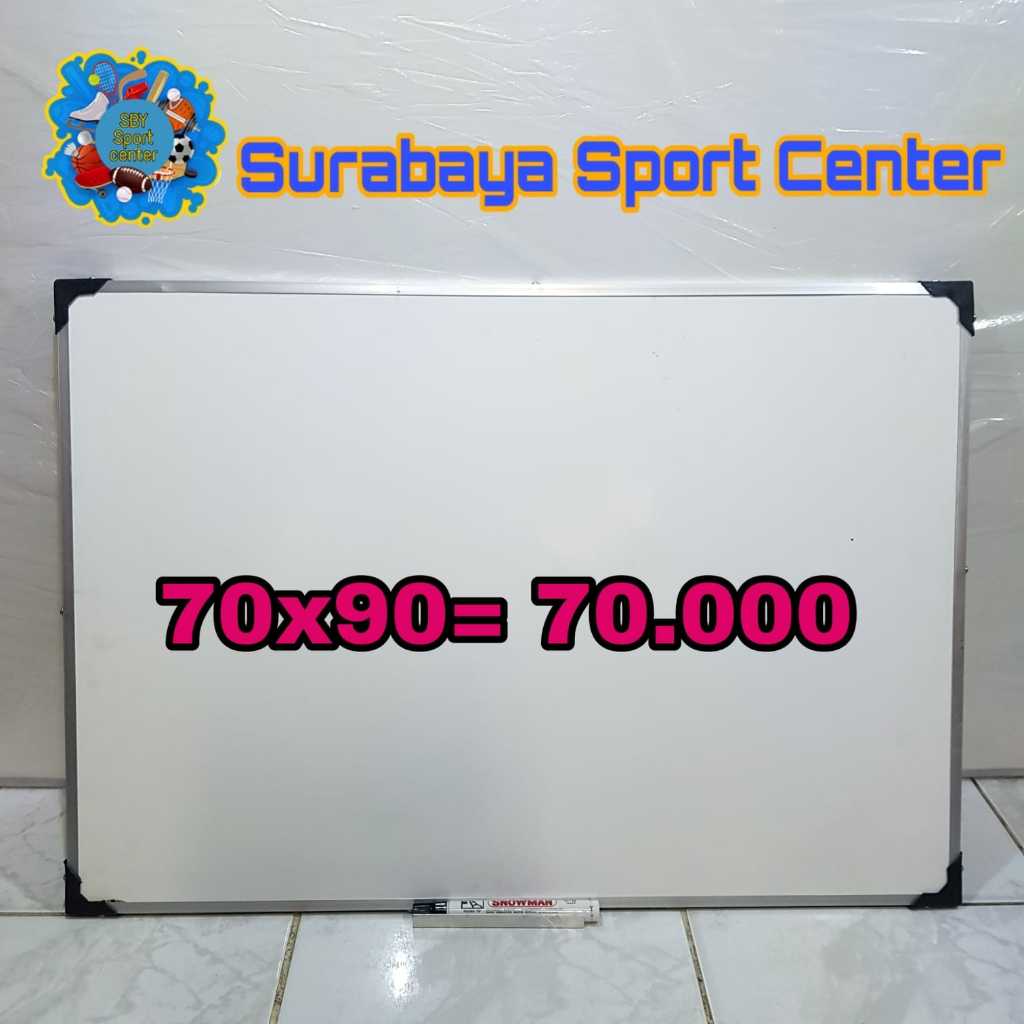 

PAPAN TULIS GANTUNG 2 SISI / WHITE BOARD / PAPAN TULIS KAPUR UKURAN 70X90 (NON MAGNET)