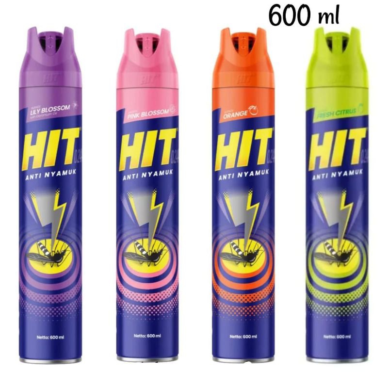 (Kemasan Besar) Hit Anti Nyamuk dan Serangga semprot/ Sprai 600ml